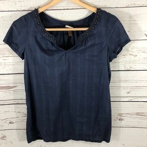 NWOT SONOMA Navy Shortsleeve Top